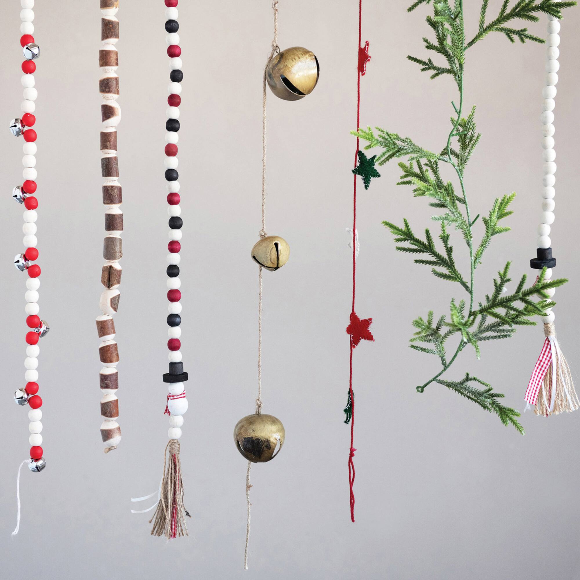 Hello Honey® 6.3ft. Gold Finish Metal Jingle Bell Garland